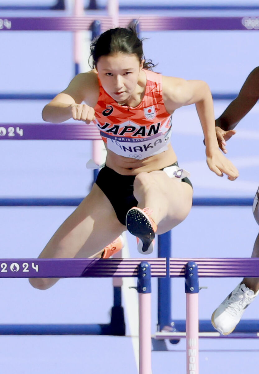 女子１００Ｍ障害、初出場の田中佑美は準決勝敗退…パリ五輪