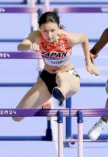 女子１００Ｍ障害、初出場の田中佑美は準決勝敗退…パリ五輪