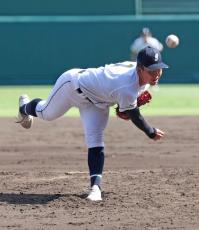 【甲子園】岡山学芸館が初戦突破　先発右腕・沖田幸大が３者連続三振含む８回４安打無失点の好投