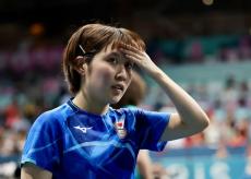 卓球女子団体、日本が中国と決勝で対戦　第２試合はシングルスで平野美宇が敗れ０－２…パリ五輪