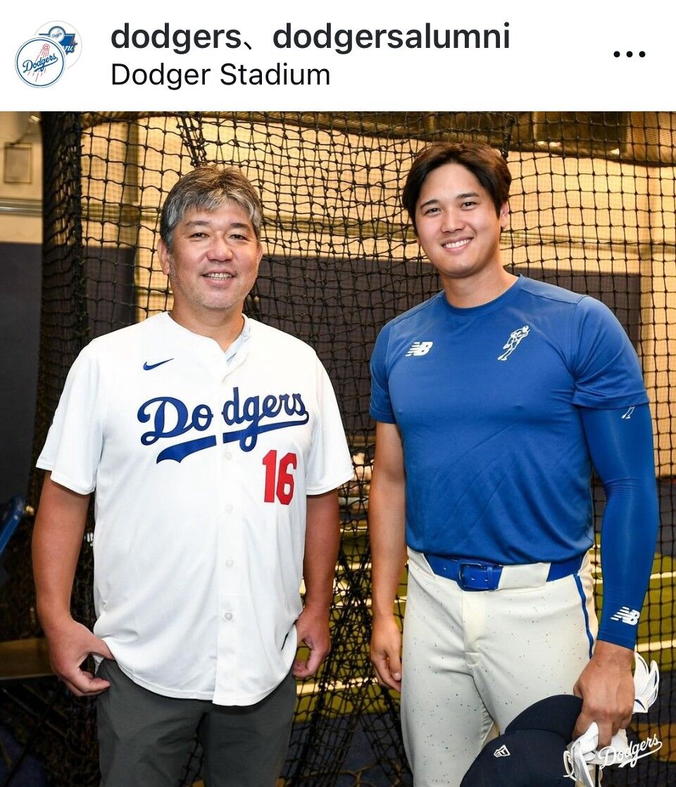 大谷翔平、メジャー日本人パイオニアとの貴重なショットに大反響！「背番号１６、１７、１８のレジェンド共演」