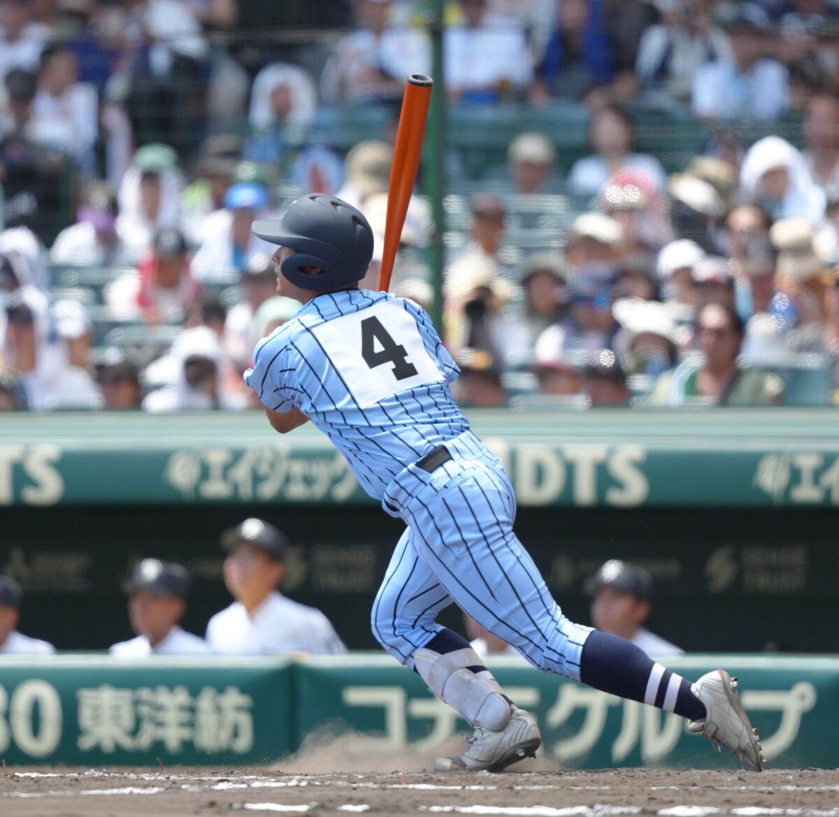 【甲子園】１９試合目でようやく大会第１号！　東海大相模・柴田元気が右越えソロ