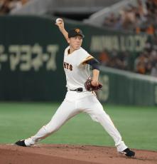 【巨人】戸郷翔征、５回無失点で９勝目の権利　スタメン起用の２年目ドラ１浅野翔吾が満塁弾