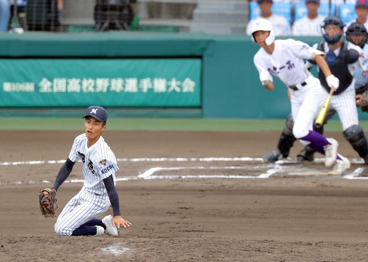 【甲子園】２年ぶり出場の明徳義塾が２１年以来の８強進出ならず…初戦完封の池崎安侍朗が３失点