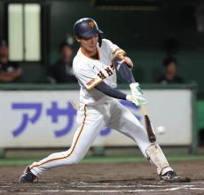 【巨人】鈴木誠也に憧れる育成７位２０歳が公式戦初打席初安打「素直にうれしい」…２軍ロッテ戦