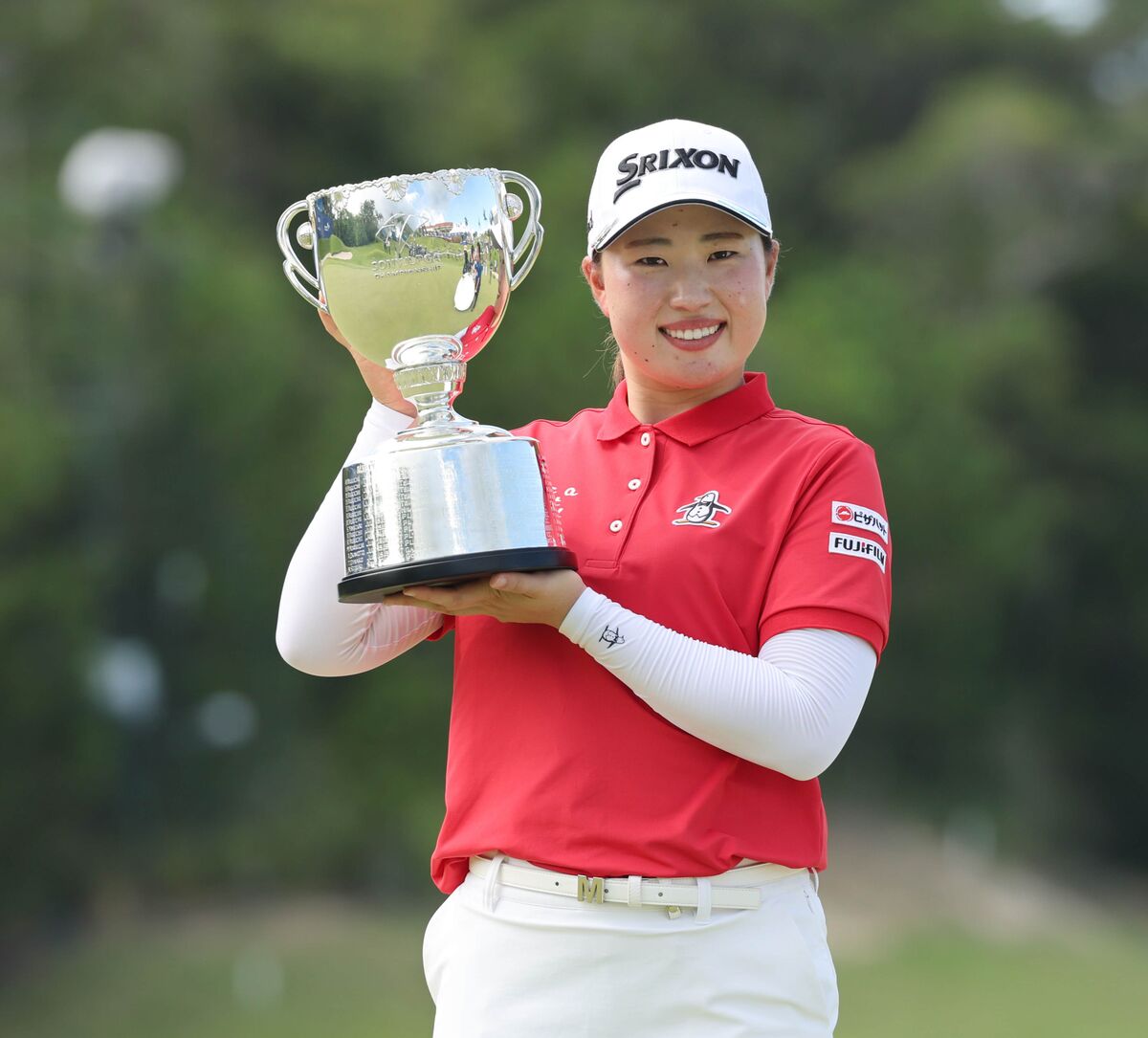 竹田麗央「４日間長かった」「ホッとしている」　重圧はねのけ完全優勝でメジャー初制覇