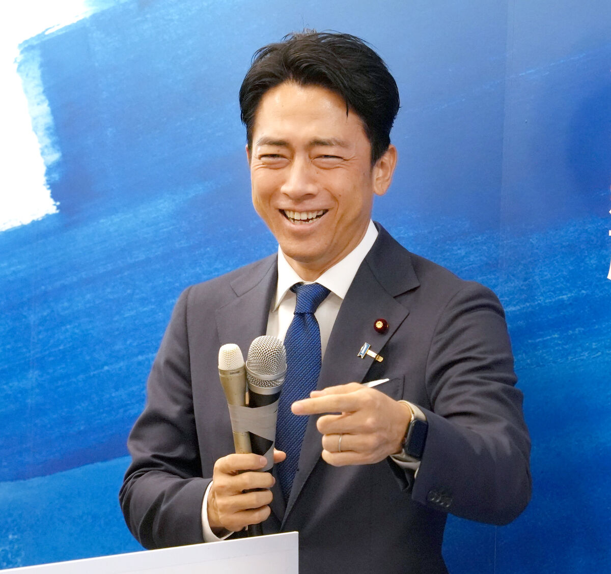 小泉進次郎氏、自民党総裁選で届け出順４番に「フルスイングで４番バッター」