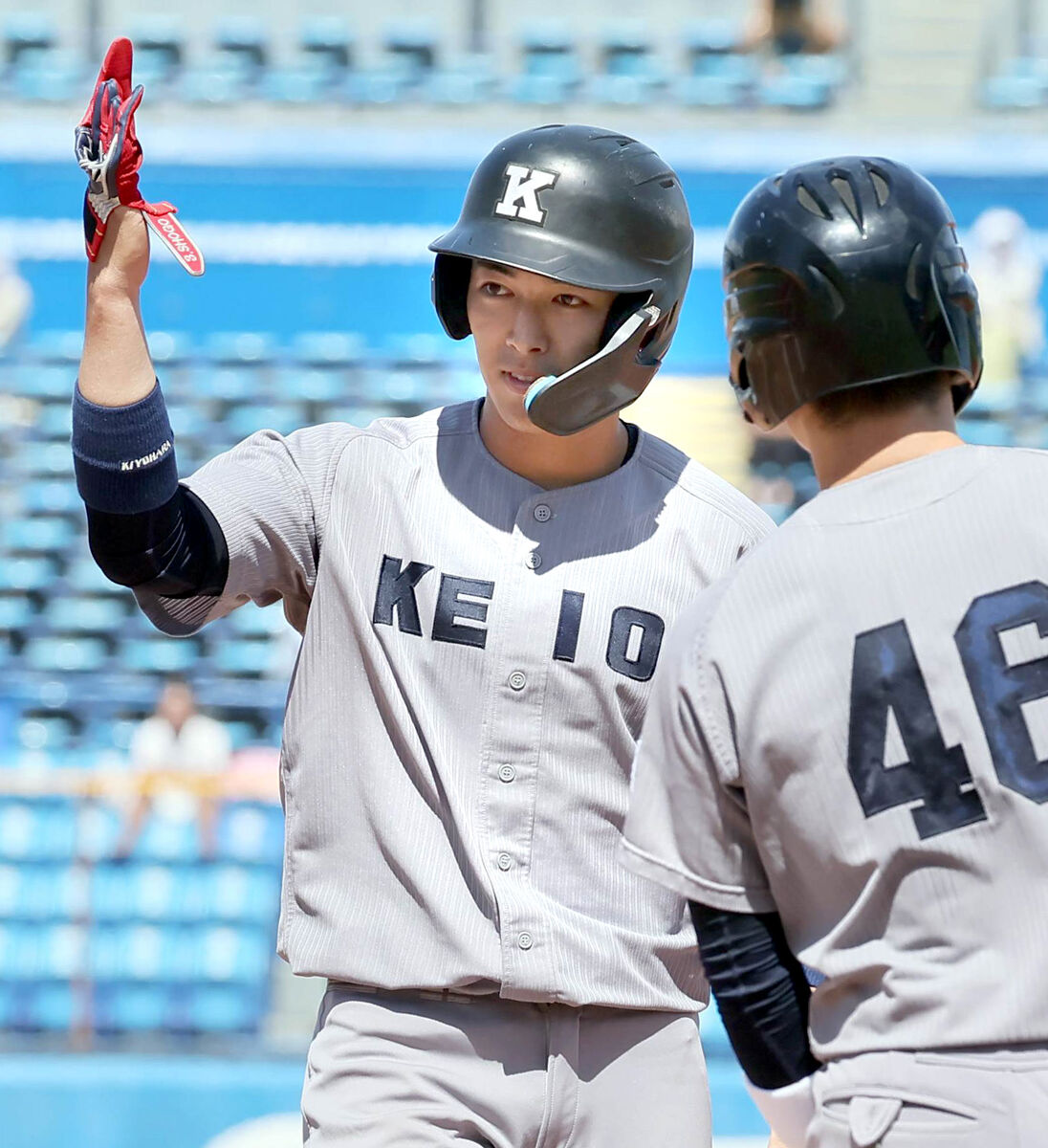 【東京六大学】慶大・清原正吾が父・和博さんが見守る中で今秋初ヒット　大越怜との“元プロジュニア対決”で快音