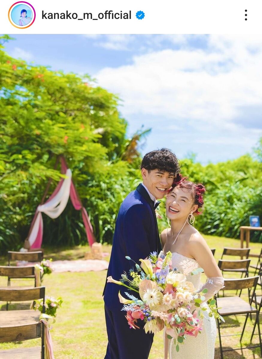 村上佳菜子、「ハンサムな旦那さま」と結婚式！宮古島でラブラブ「豊さんイケメン」の声