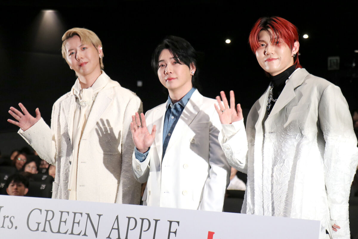 Ｍｒｓ．　ＧＲＥＥＮ　ＡＰＰＬＥ、ライブツアー映画が興収１０億円目前の大ヒット！大森元貴「信じられない」