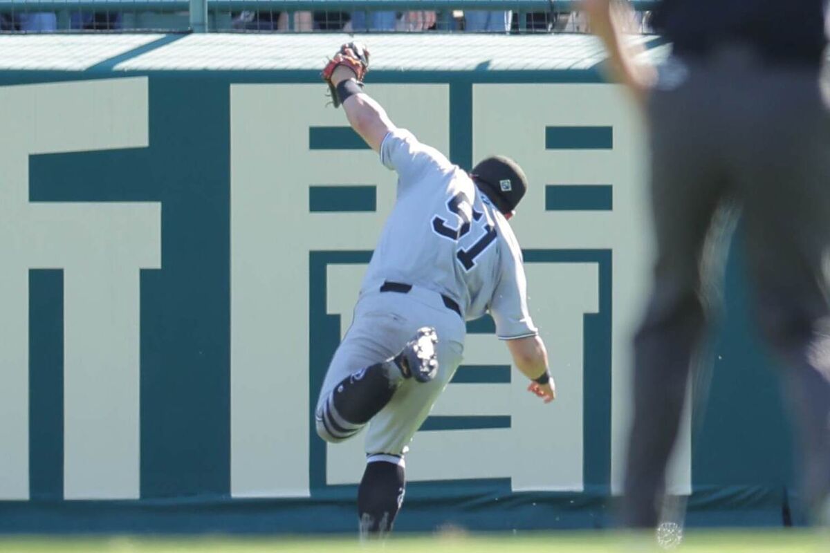 【巨人】浅野翔吾が先発・グリフィンを助けるファインプレー