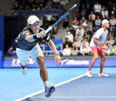 錦織圭、坂本怜との先輩・後輩ダブルスで、全米４強のダブルス専門家に惜敗…木下グループ・ジャパンＯＰ