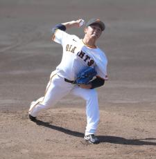 【巨人】戸田懐生が５回無安打無失点　改良中スプリットは「投げれば投げるほど良くなっている」…３軍のＢＣ茨城戦