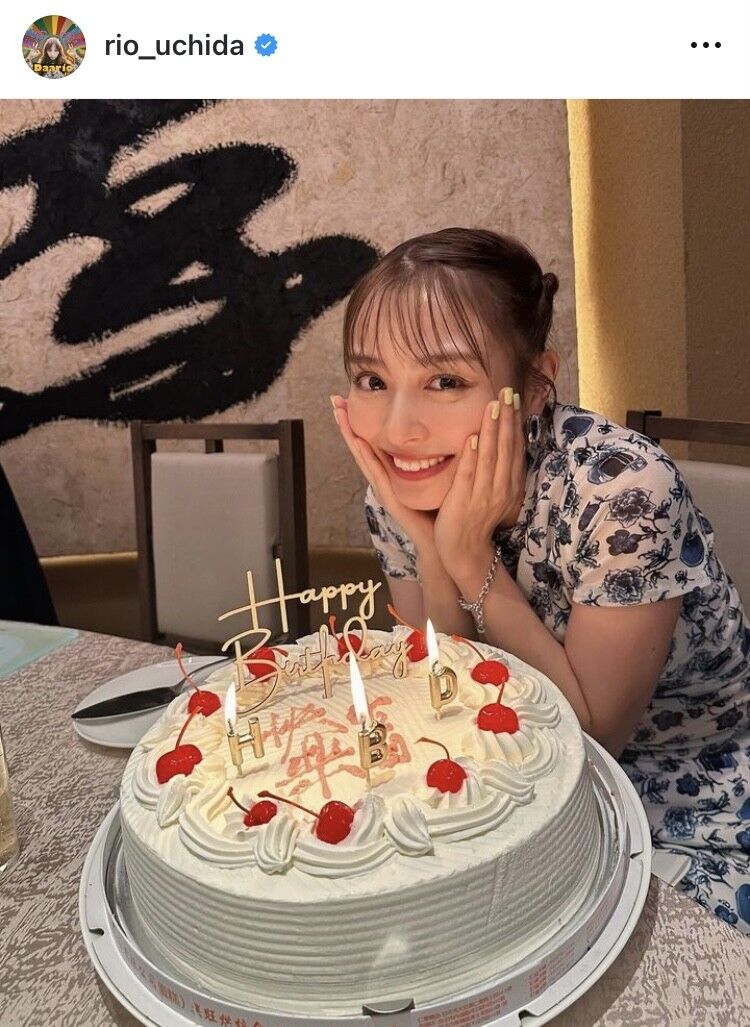 内田理央、台湾での誕生日祝いに感動「オリジナルスーツケースを頂き、愛とお土産を詰め込んで帰国しました」