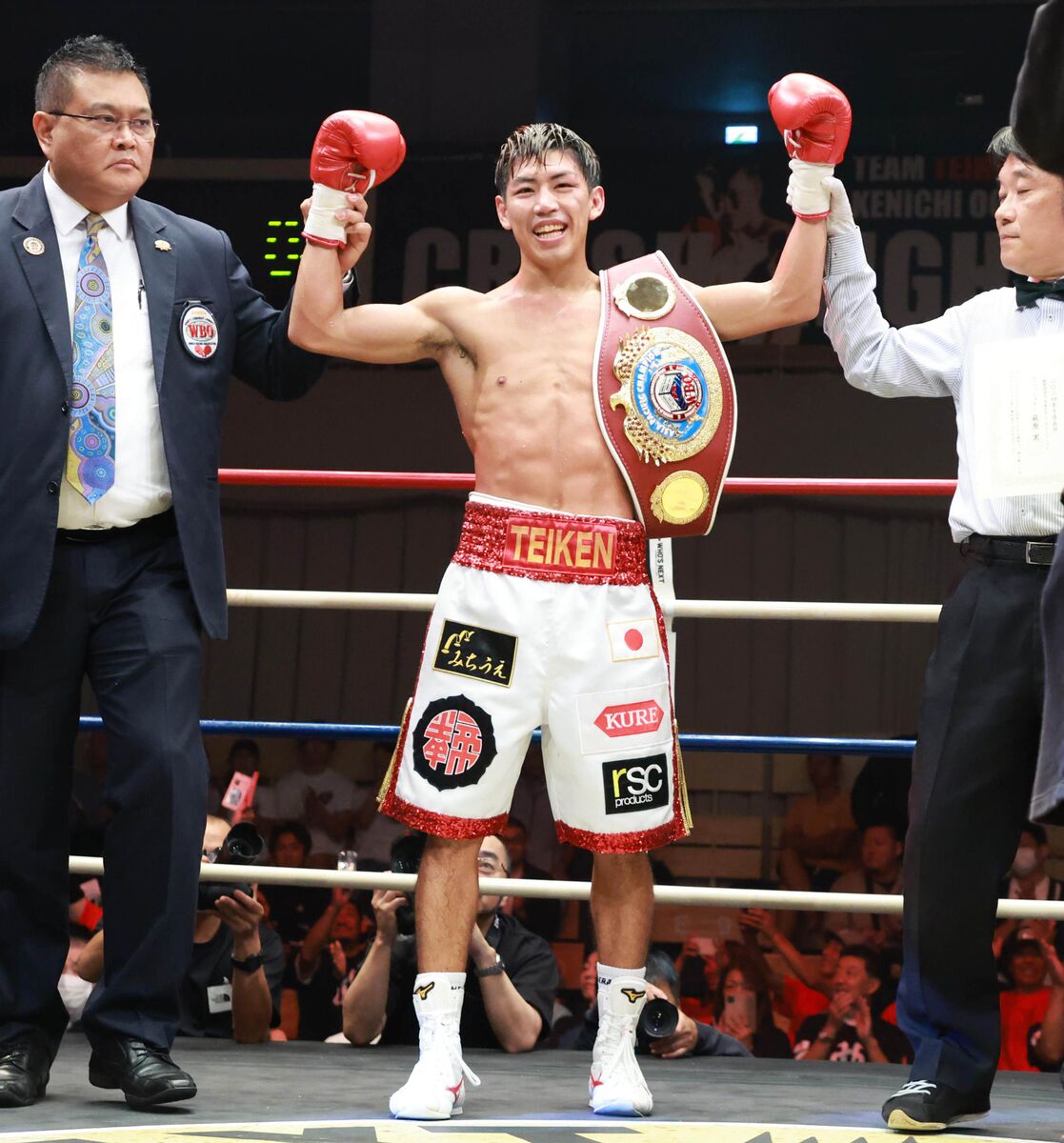 村田昴が８戦全ＫＯ勝利のパーフェクトレコードで初の王座を獲得。山崎海斗をダウンの応酬の末に９回ＴＫＯ