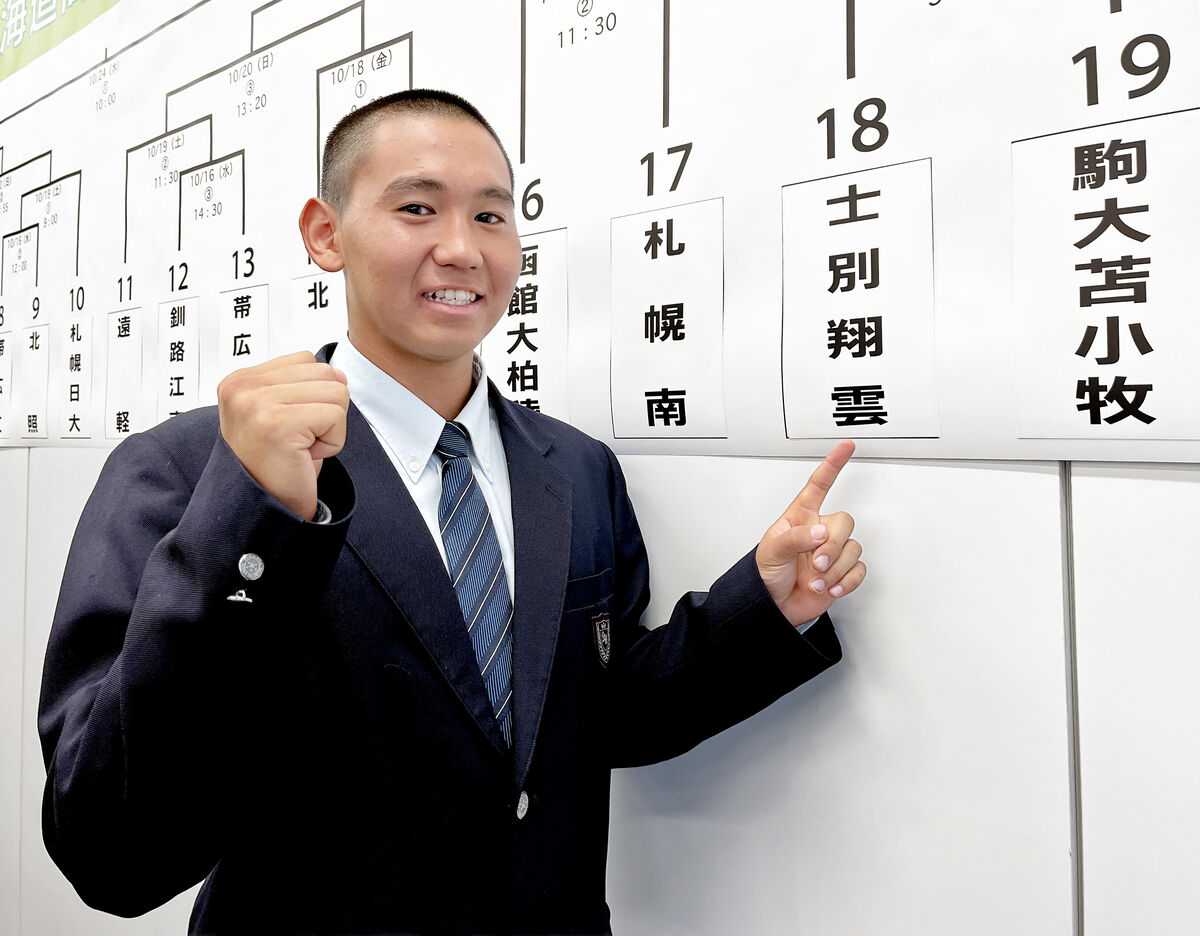 【高校野球】士別翔雲が元プロ・大引啓次氏の教えで初の甲子園目指す…秋季全道高校野球大会組み合わせ決定