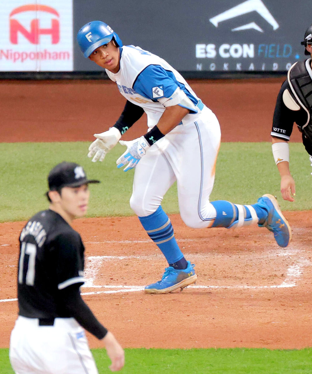 【日本ハム】万波中正「明日は必ず勝つ。それだけ」マルチ安打で佐々木朗希撃ち