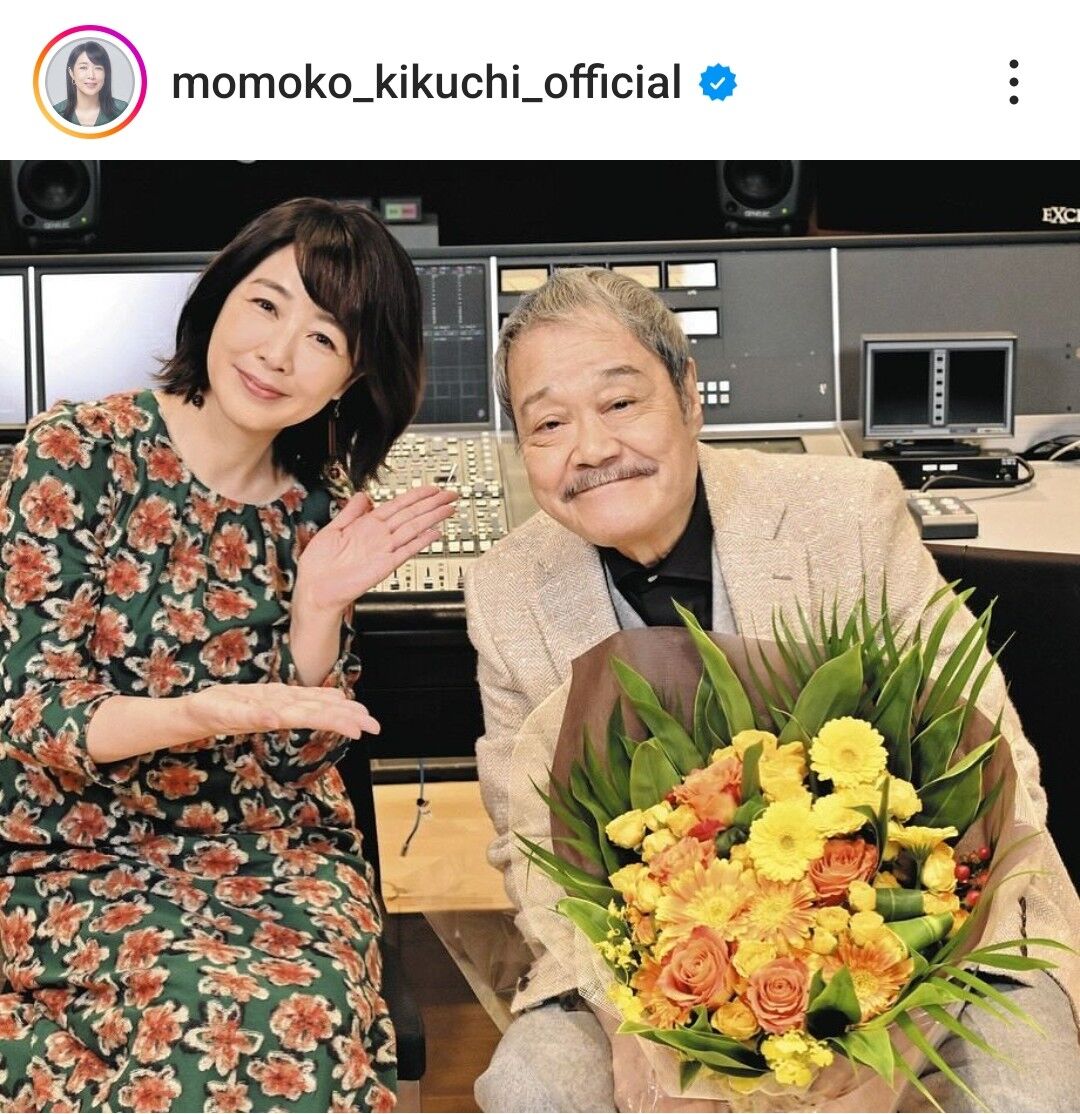 菊池桃子「お別れが信じられず」生前の西田敏行さんとの写真を投稿「優しいお声が…」番組でナレーション共演