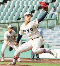 【高校野球】東洋大姫路・阪下漣が７球団スカウトの前で４安打完封！センバツ最多４２度出場の龍谷大平安を圧倒