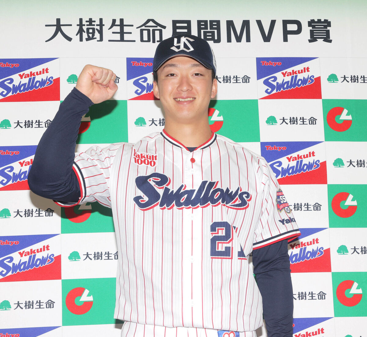 【ヤクルト】吉村貢司郎が９、１０月度「大樹生命月間ＭＶＰ賞」受賞 ４勝０敗、防御率１・０４