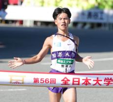 駒大、山川拓馬の激走で２位　藤田敦史監督「強い」、大八木弘明総監督「（箱根で）２区も５区も走れる」