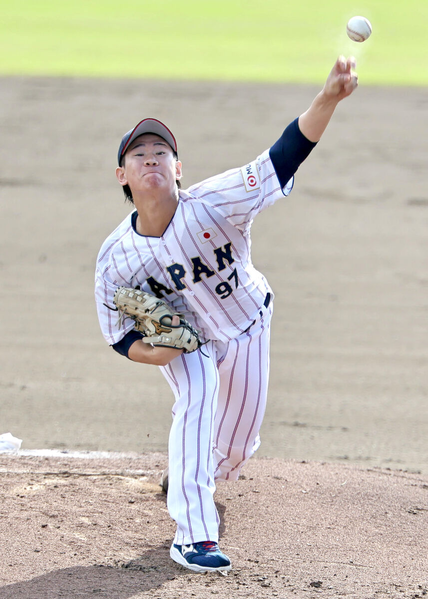 【侍ジャパン】初陣は完封リレー　井上温大から横山陸人、隅田知一郎、鈴木翔天、清水達也　辰己涼介が２安打２打点