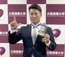 【西武】ドラフト２位の大商大・渡部聖弥　「ムキムキマン」と呼んで！　鋼の肉体で「トリプルスリー」目指す