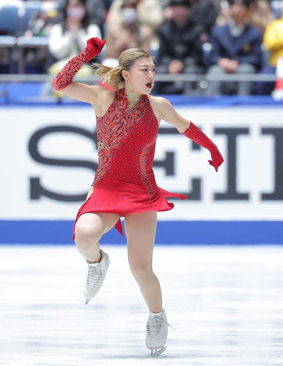 坂本花織、今季ベスト７８・９３点首位発進　女子も日本勢上位独占　２位千葉百音、３位青木祐奈…ＮＨＫ杯女子ＳＰ