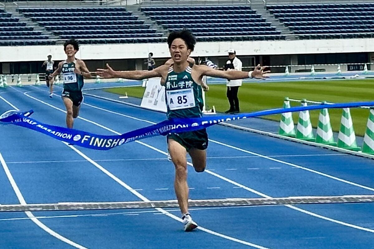 青学大が世田谷ハーフマラソンで上位独占　優勝はルーキー安島莉玖　原監督「箱根駅伝へ順調です」