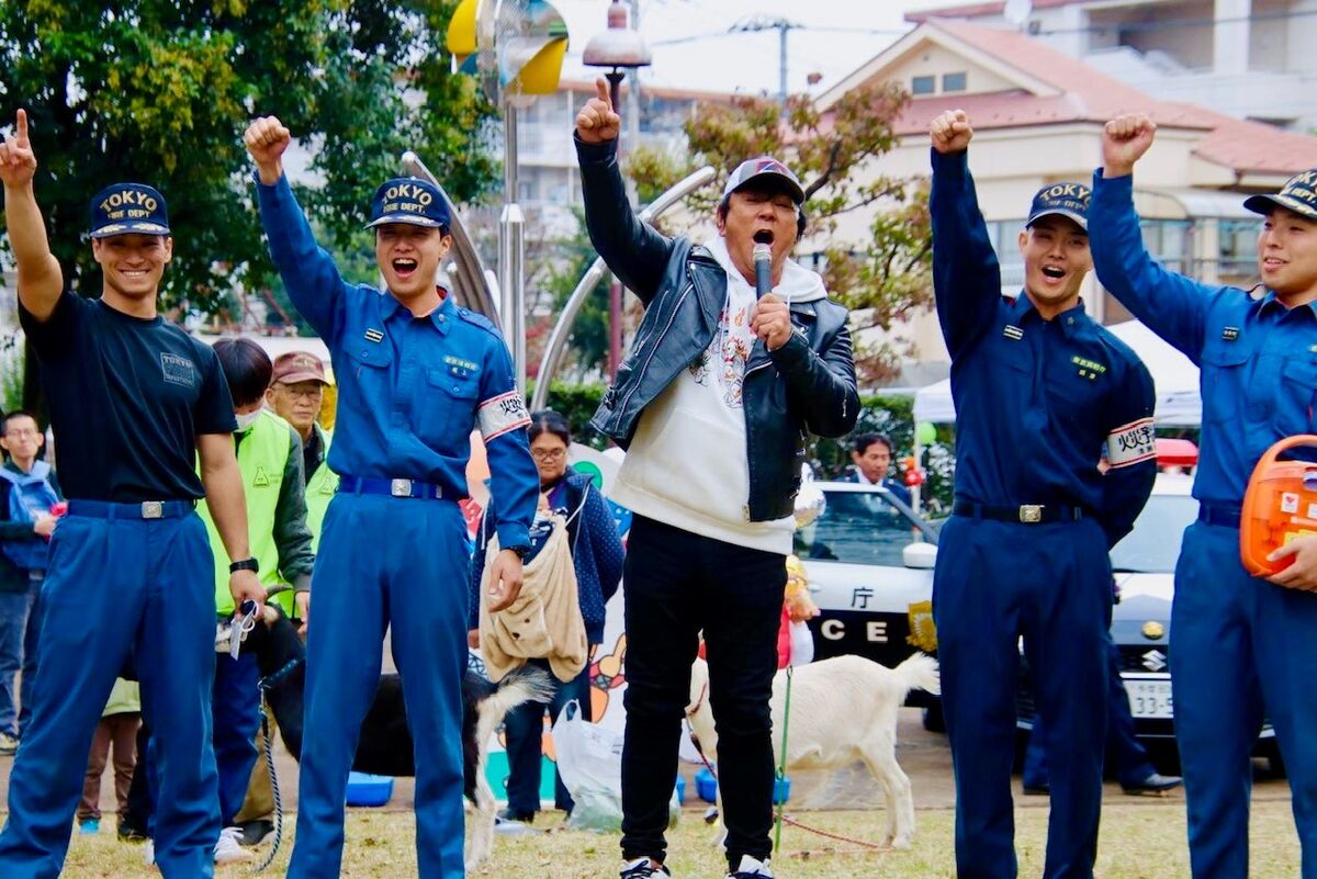 大仁田厚「俺は電気に慣れているんじゃ！」覆面バンド「ＭＡＳＫＭＡＮＺ」と秋の防災イベントに登場