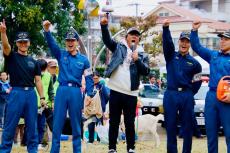 大仁田厚「俺は電気に慣れているんじゃ！」覆面バンド「ＭＡＳＫＭＡＮＺ」と秋の防災イベントに登場