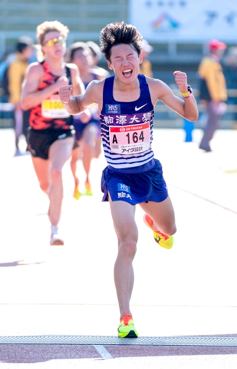 駒大は４選手入賞で箱根駅伝へ弾み　２位の帰山侑大「戦えると監督たちに証明できた」…上尾ハーフマラソン