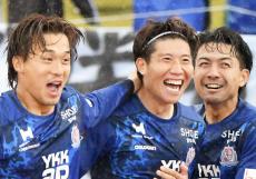 Ｊ３富山は３位でＪ２昇格プレーオフへ…３ゴールで８戦ぶり勝利