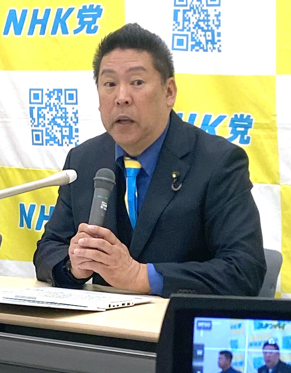 Ｎ党・立花孝志党首、南あわじ市長選挙出馬を正式表明　辞職の兵庫県議らには「泣き言言うな」