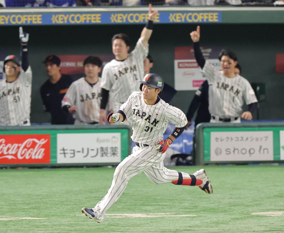 【侍ジャパン】坂倉将吾が逆襲の今大会１号ソロ…井上が逆転許した直後