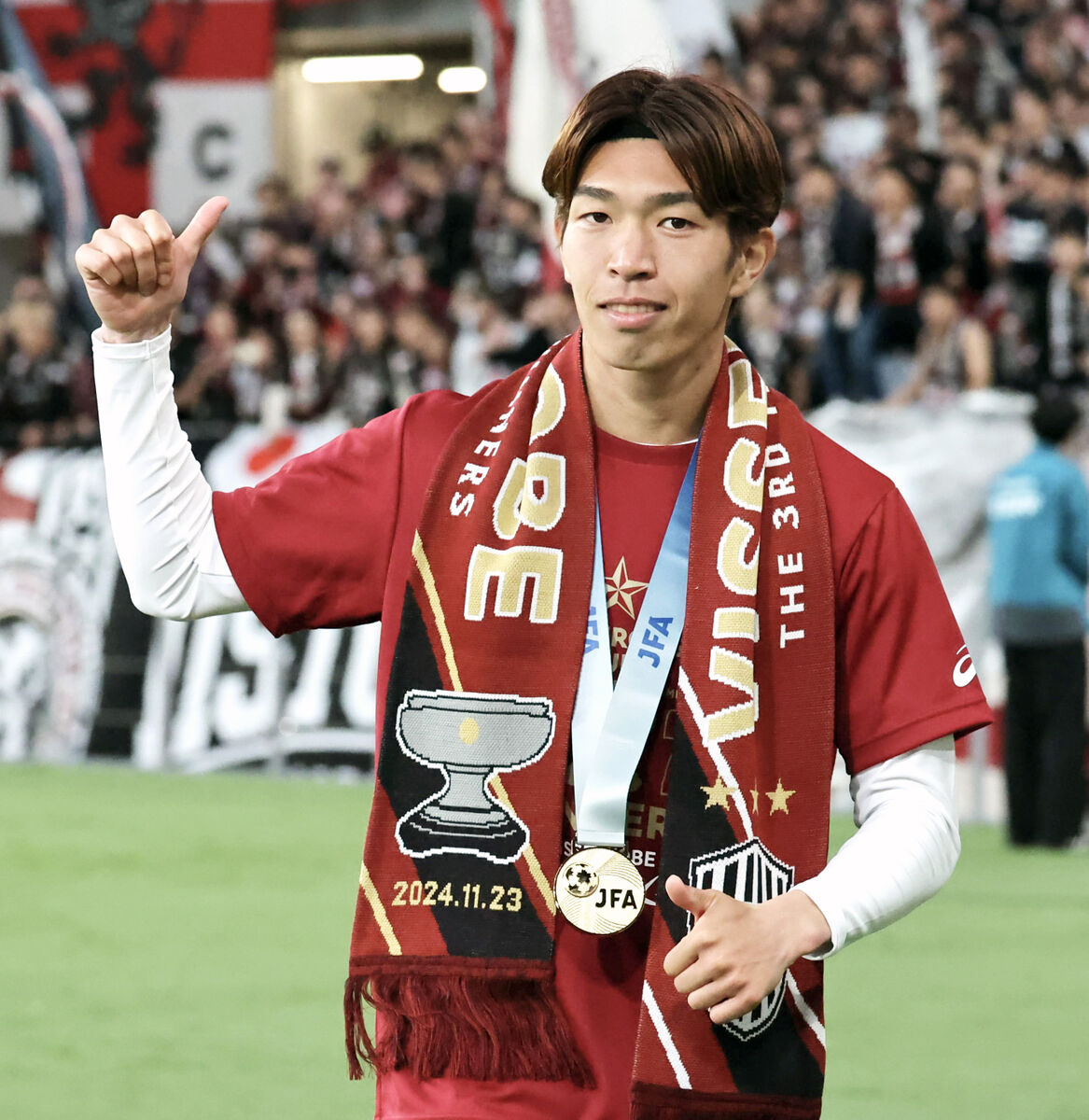 神戸・宮代大聖、決勝弾で天皇杯“個人２連覇”　川崎所属の昨季に続く歓喜にも「チームで取れたゴール」