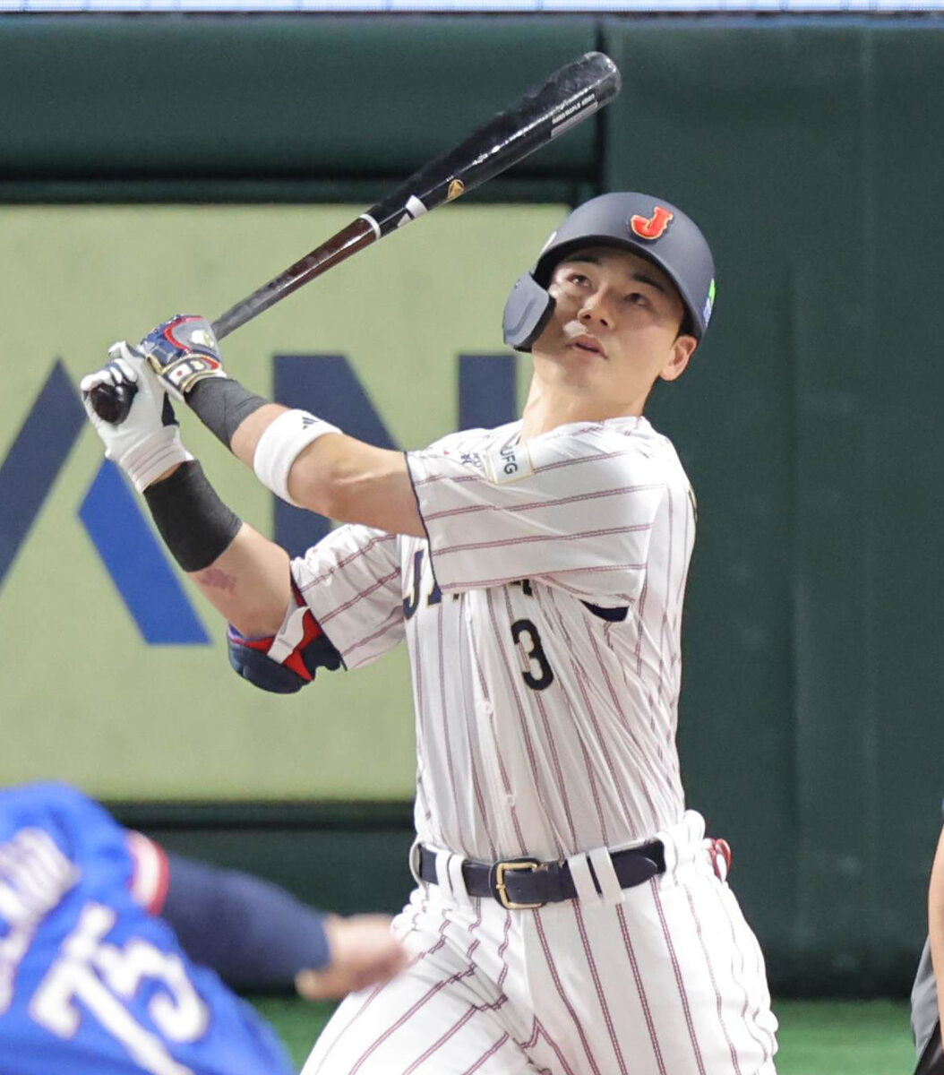 【侍ジャパン】清宮幸太郎がフェンス直撃の２点適時三塁打「次はスタンドに入れたい」　リードを４点差に広げる