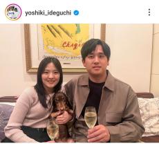 大谷翔平＆真美子夫人そっくり？！ネット仰天「並べると…」「すごいですね」「ワンちゃんかわいい」