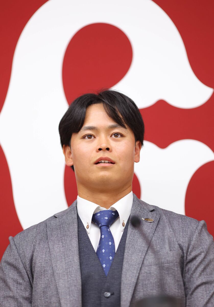 【巨人】 中山礼都が現状維持の２２６０万円でサイン「５００から６００打席立てるように」…今季は３２試合で打率３割１分８厘