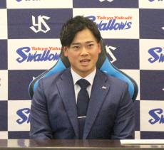 【ヤクルト】丸山和郁が１０００万円増の２６００万円で更改　来季はレギュラー奪取で「もう１回監督を胴上げ」