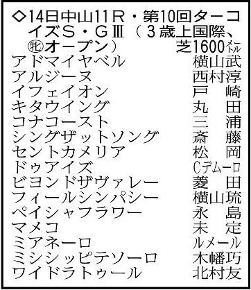 【ターコイズステークス展望】コース適性がかなり高いミアネーロ　久しぶりのマイルでも対応可能