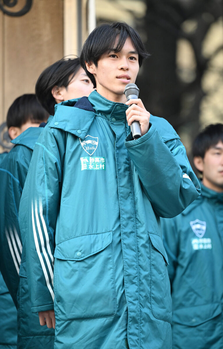 箱根駅伝連覇へ青学大が会見　エース太田「希望区間は１０区」　２年の平松「あいたい人はＡｄｏ」