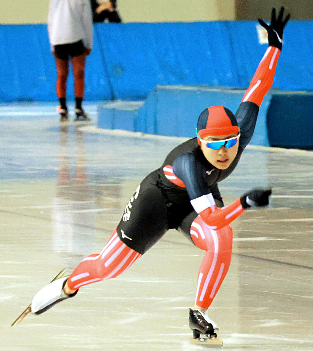 女子５００メートルで帯広三条・奥秋静子が大会新で初優勝…全道高校スケート