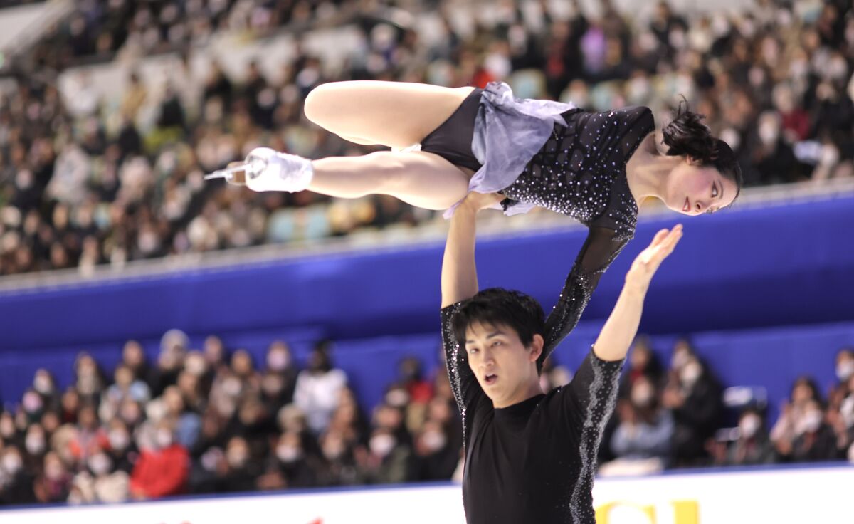 「りくりゅう」が７４・１６点で５年ぶりＶへ首位発進　「ゆなすみ」が２位につける　ペアＳＰ