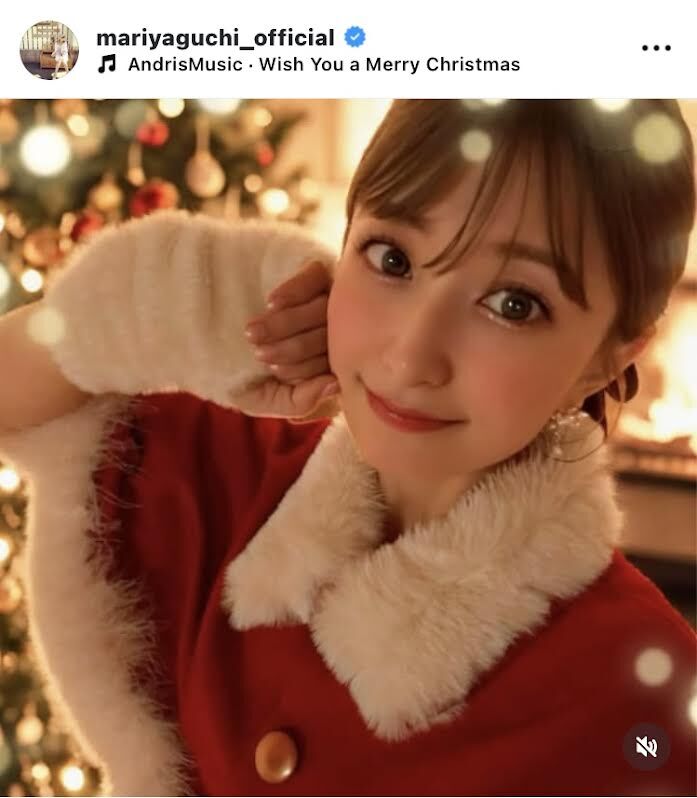 矢口真里、モー娘ＯＧとクリスマス風ショットをＡＩで作成「うん　別人だよね」と自虐も「めちゃくちゃ素敵」の声