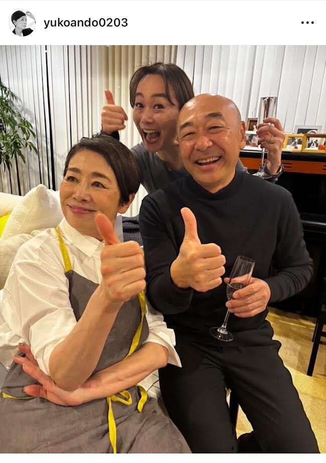 安藤優子さん、豪華メンバーと自宅で忘年会！「楽しそうなメンバー」「おうちが広〜〜い」の声