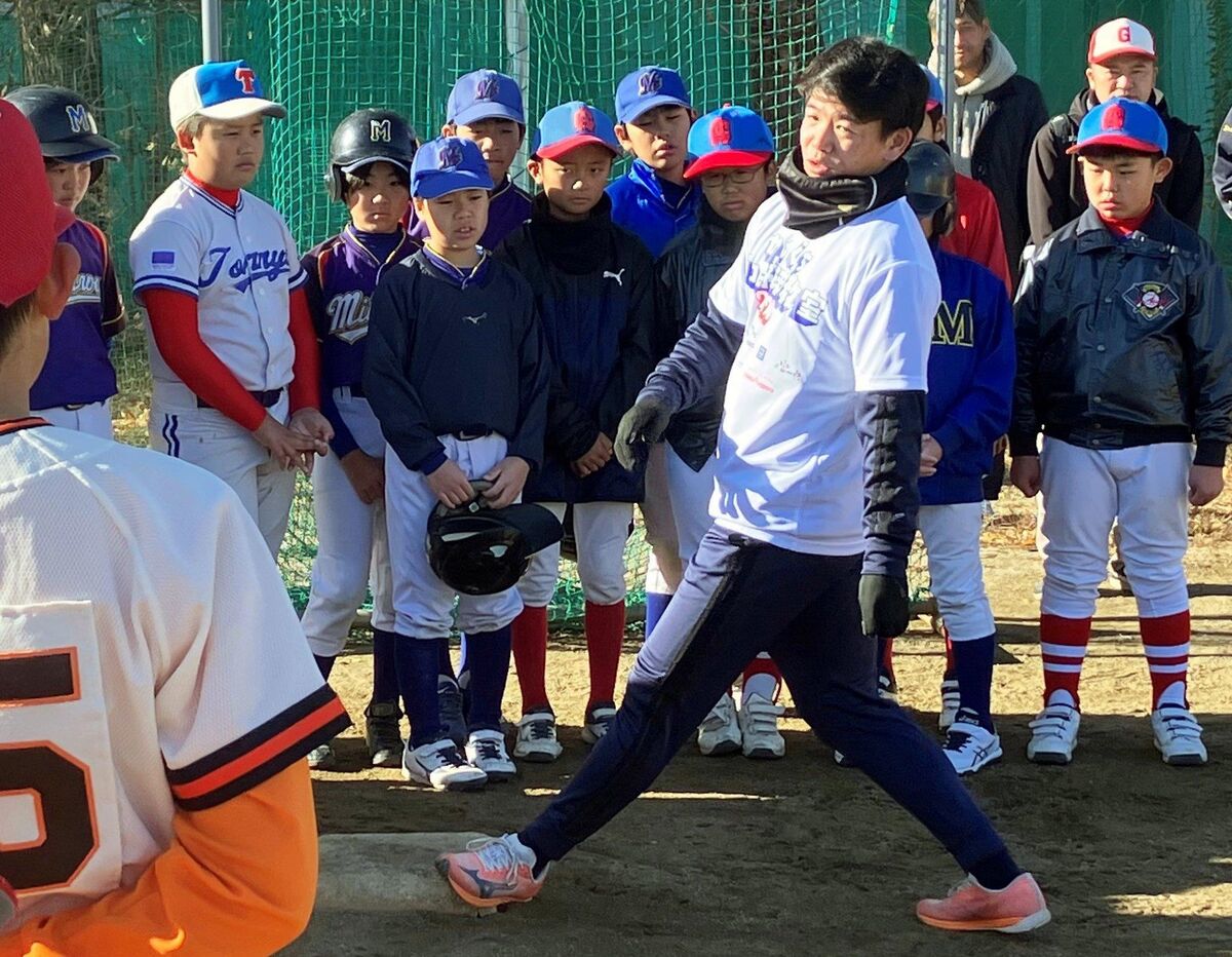 【ヤクルト】並木秀尊が埼玉・川口市で行われた野球教室に参加「野球を楽しんでもらえたら」