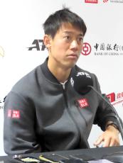 錦織圭　”いつもの忘れ癖”も復活　「対戦初めてですか？」…１回戦相手シャポバロフとは１勝１敗