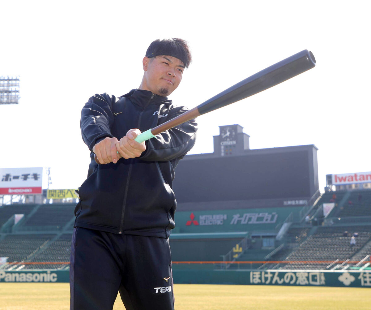 【阪神】佐藤輝明が自主トレ公開　藤川球児監督の３番構想に「任せてもらえるような成績を見せつけたい」