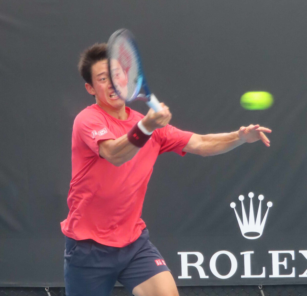 錦織圭　世界２位のズベレフと互角の打ち合い　試合前日にも実戦形式で約１時間半練習　全豪オープン